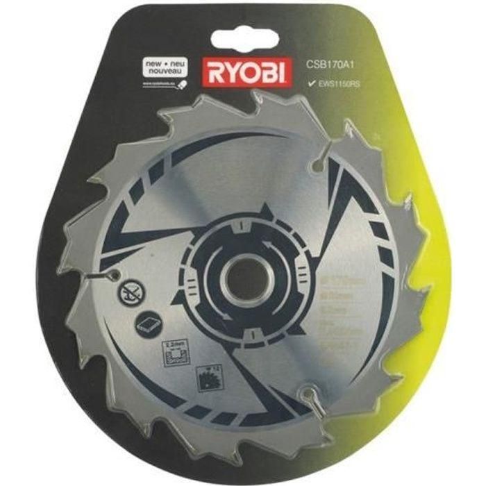 Hoja RYOBI de 170 mm para sierra circular