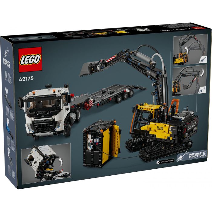 LEGO 42175 Camión Volvo FMX y Excavadora Eléctrica EC230 Set de Vehículos 9