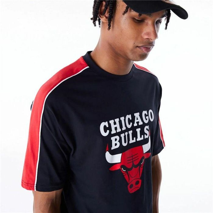 Camiseta de Manga Corta Hombre New Era NBA PANEL OS Chicago Bulls Negro 3