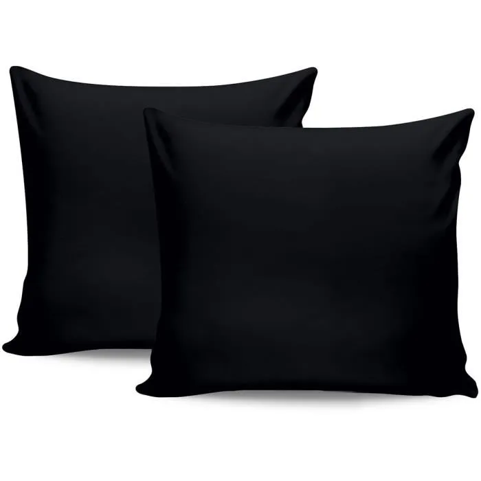 Juego de Cama 220x240 cm + 2 Fundas de Almohada 60x60 cm - 100% Algodón Satén Negro - ASI8684282601265 3 Juego de Cama 220x240 cm + 2 Fundas de Almohada 60x60 cm - 100% Algodón Satén Negro - ASI8684282601265 3