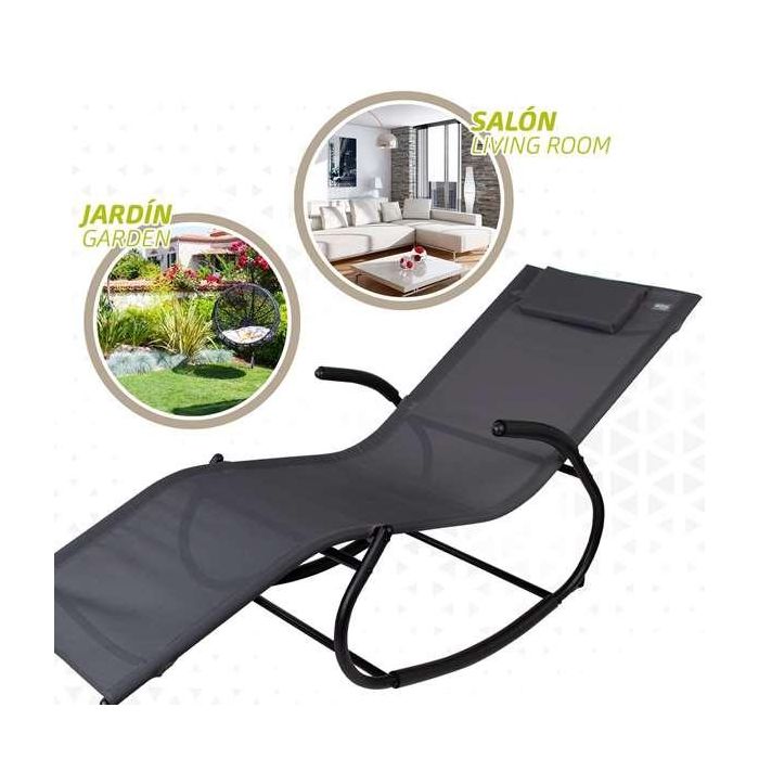 Tumbona de textileno aktive 172x53x75 cm 5 Tumbona de textileno aktive 172x53x75 cm 5