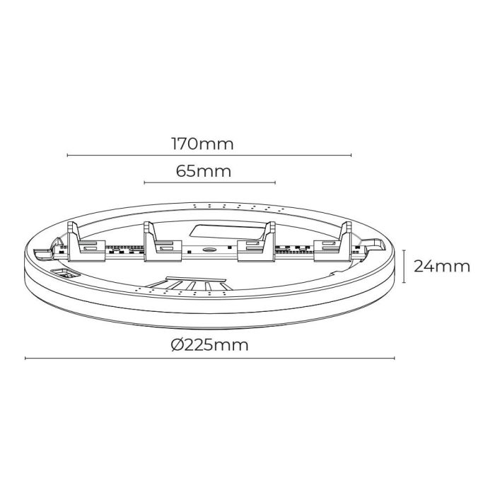 Downlight ajustable led superficie/empotrar 20w 2.050lm marco cromo.3 temperaturas de luz. edm 6