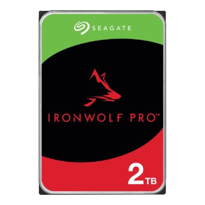 Seagate Disco Duro Interno IronWolf Pro ST2000NT001 2TB para NAS 3.5" SATA 6Gb/s 7200rpm 256MB Cache 24x7 MTBF 2M
