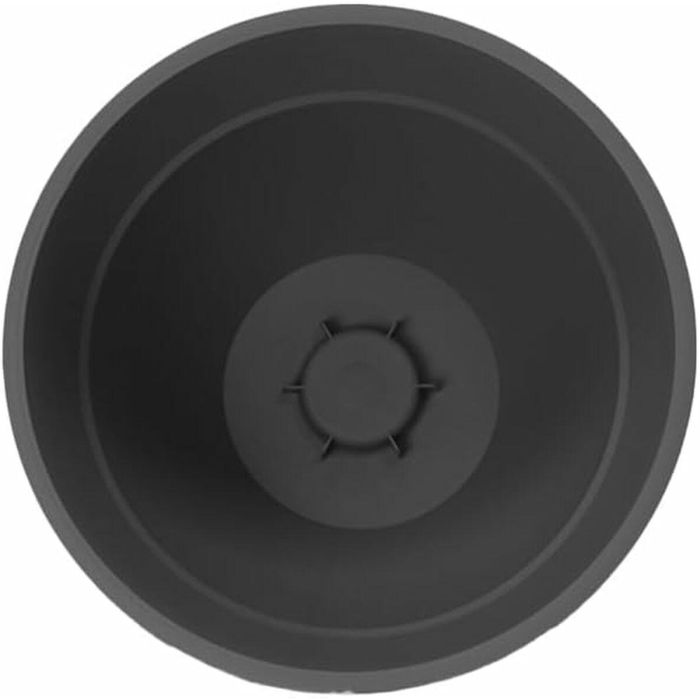 Maceta EDA Gris Ø 52 cm Gris oscuro Plástico Redondo Moderno 3 Maceta EDA Gris Ø 52 cm Gris oscuro Plástico Redondo Moderno 3