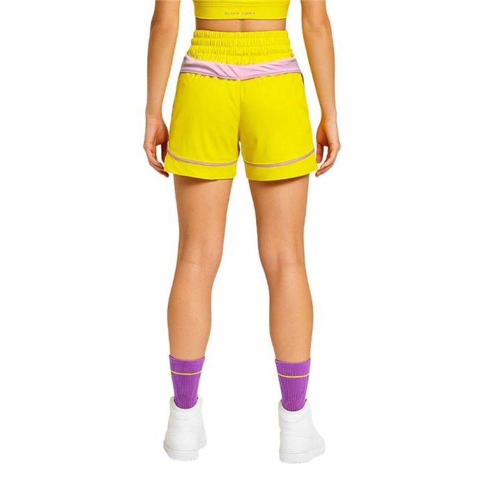 Pantalón Corto Deportivo Black Limba Black Limba Boxwear Mujer Amarillo Mujer Fitness 3