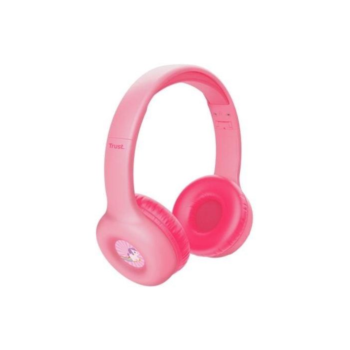 Trust 25274 Auriculares Inalámbricos Nouna Kids para Niños con Micrófono, Límite 85 dB, 15h Batería, Plegables, Rosa 1 Trust 25274 Auriculares Inalámbricos Nouna Kids para Niños con Micrófono, Límite 85 dB, 15h Batería, Plegables, Rosa 1