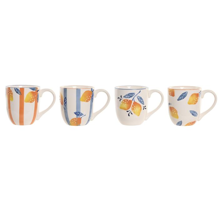 Mug Mediterraneo DKD Home Decor Azul Amarillo 10.5 x 11.5 x 16 cm (4 Unidades) 0 Mug Mediterraneo DKD Home Decor Azul Amarillo 10.5 x 11.5 x 16 cm (4 Unidades) 0