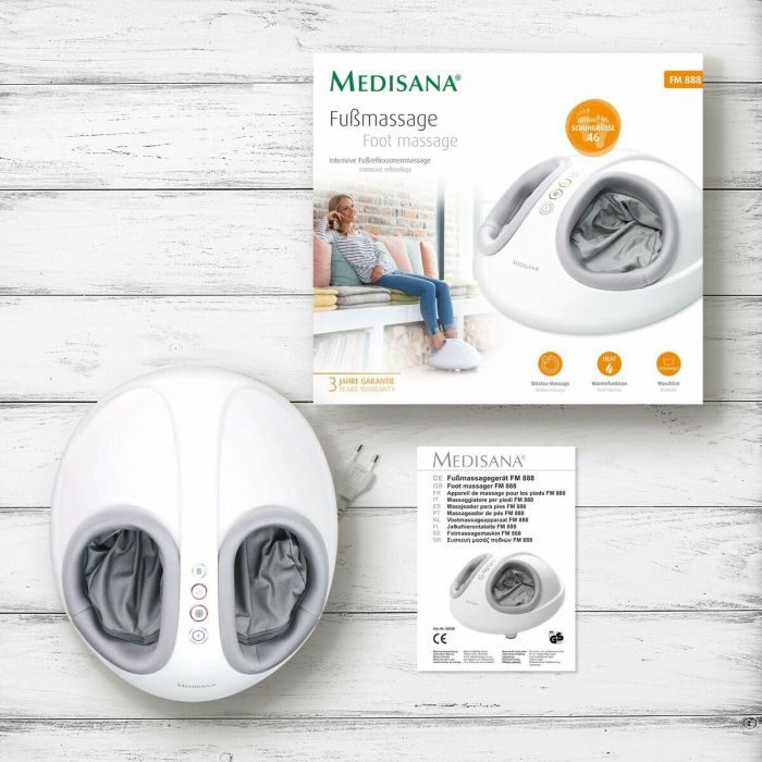 Medisana 88398 Masajeador de Pies FM 888 Shiatsu y Compresión para Plantas, Talones y Empeine, Reflexología Intensiva, Talla 46 1 Medisana 88398 Masajeador de Pies FM 888 Shiatsu y Compresión para Plantas, Talones y Empeine, Reflexología Intensiva, Talla 46 1