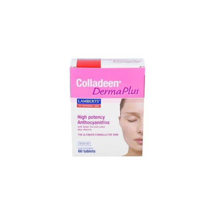 LAMBERTS Colladeen Derma Plus 60 Comprimidos - Extractos de Plantas, Luteína y Vitaminas para Cuidado de la Piel