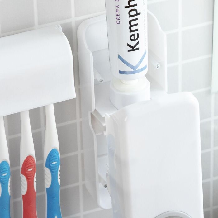 Dispensador de Pasta Dental con Soporte para Cepillos Diseeth InnovaGoods 6 Dispensador de Pasta Dental con Soporte para Cepillos Diseeth InnovaGoods 6