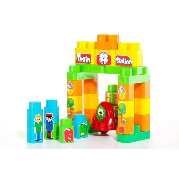 Juego construccion tren 70 piezas con numeros y letras 4 Juego construccion tren 70 piezas con numeros y letras 4