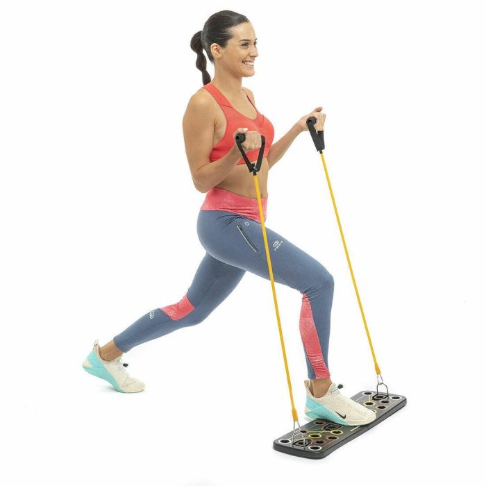 Pack Tabla de Flexiones Push-Up y Set de Bandas de Resistencia con Accesorios y Guía de Ejercicios InnovaGoods 5