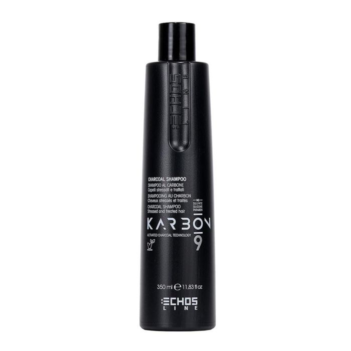 Echosline Karbon 9 Champú con Carbón Purificante para Mujer 350 ml