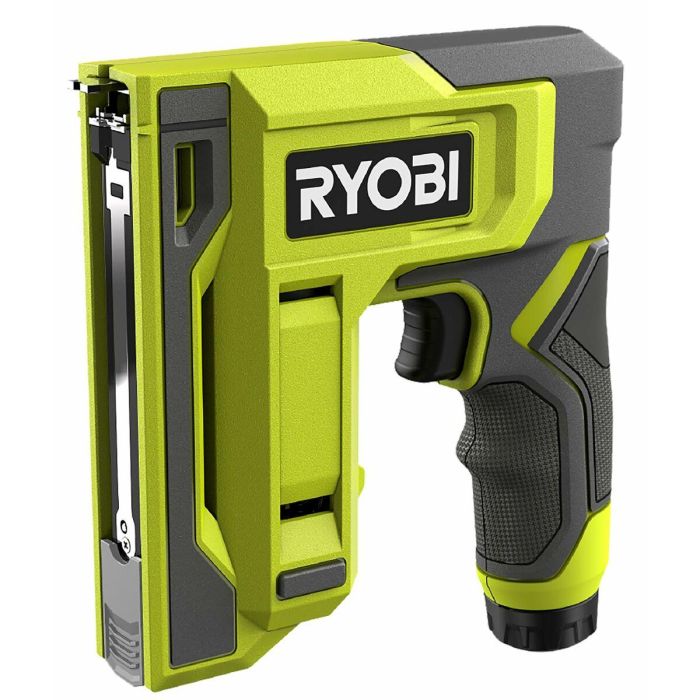 Ryobi AAAOA89485 Grapadora 4V Grapas 6-14mm Clavos 18G hasta 15mm con 1100 Grapas T50 y 250 Clavos 18G 2