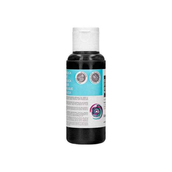 Pintura Acrilica Liderpapel Bote De 80 mL Negro 4