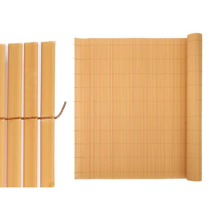 Rollo Cañizo Valla Bambú PVC Ibergarden 10x100 cm, Beige (6 Unidades) 1 Rollo Cañizo Valla Bambú PVC Ibergarden 10x100 cm, Beige (6 Unidades) 1