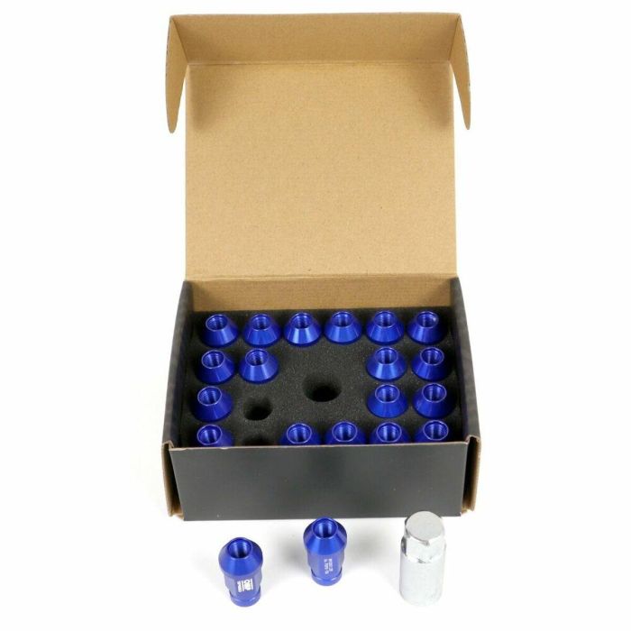 Set Tuercas OMP 7075 40 mm M14 x 1,50 20 uds Azul 1