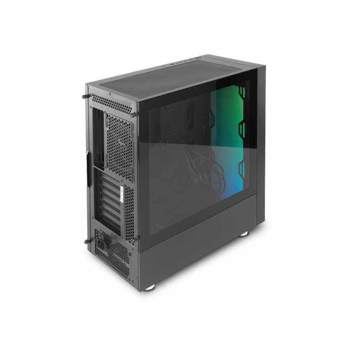 NOX Caja Semitorre ATX Hummer Blaster NXHUMMERBLASTER Negra ARGB con Ventana y USB 3.0 3