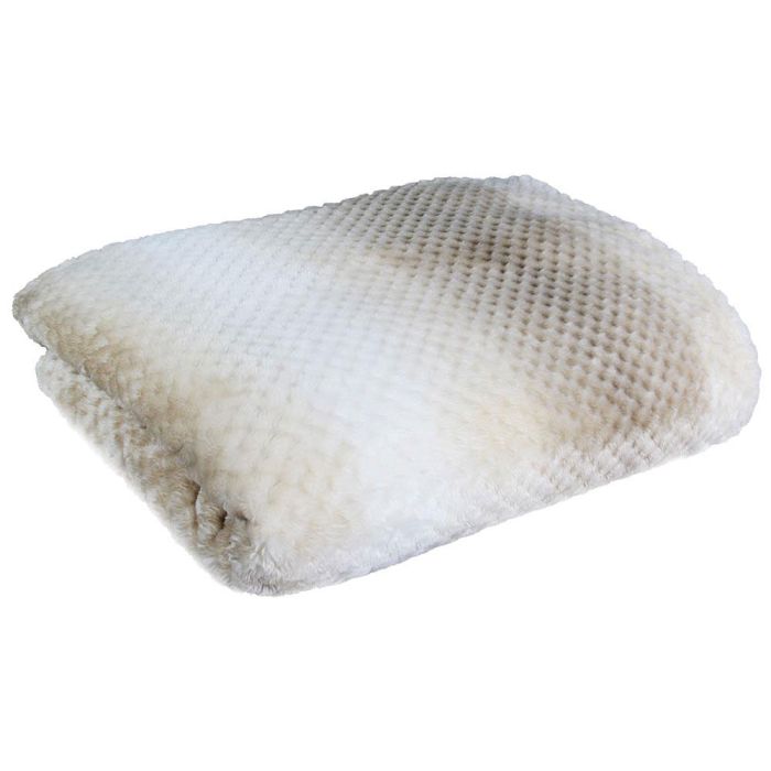 Home Deco Factory Manta Tie Dye Beige XXL 150x200 cm Punto Nido de Abeja Suave para Hogar 2