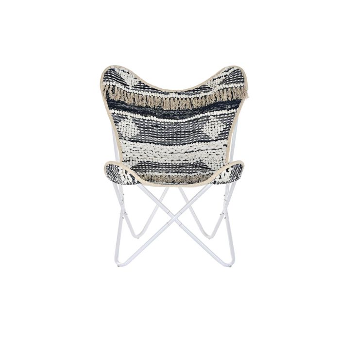 Sillon Boho DKD Home Decor Blanco 65 x 90 x 74 cm 3 Sillon Boho DKD Home Decor Blanco 65 x 90 x 74 cm 3