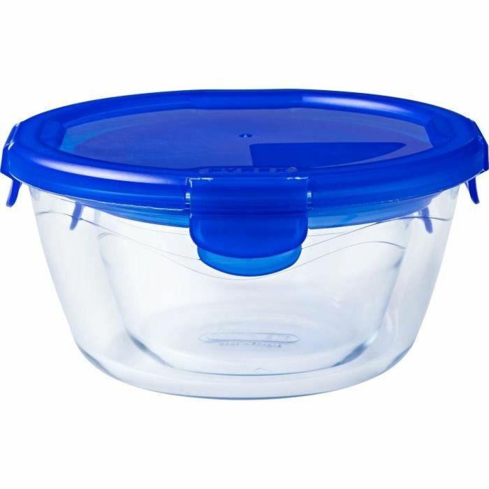 Pyrex PYR3426470286220 Juego de 3 Fiambreras de vidrio redondas con tapa hermética para cocinar y llevar, 0.7 L 0 Pyrex PYR3426470286220 Juego de 3 Fiambreras de vidrio redondas con tapa hermética para cocinar y llevar, 0.7 L 0
