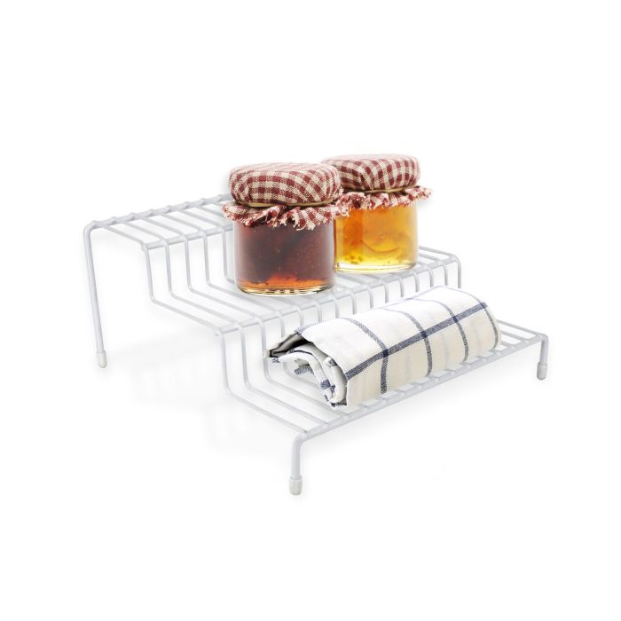 Estante 3 niveles metal blanco 26x24x11.4 cm - Confortime (12 Unidades) 3 Estante 3 niveles metal blanco 26x24x11.4 cm - Confortime (12 Unidades) 3