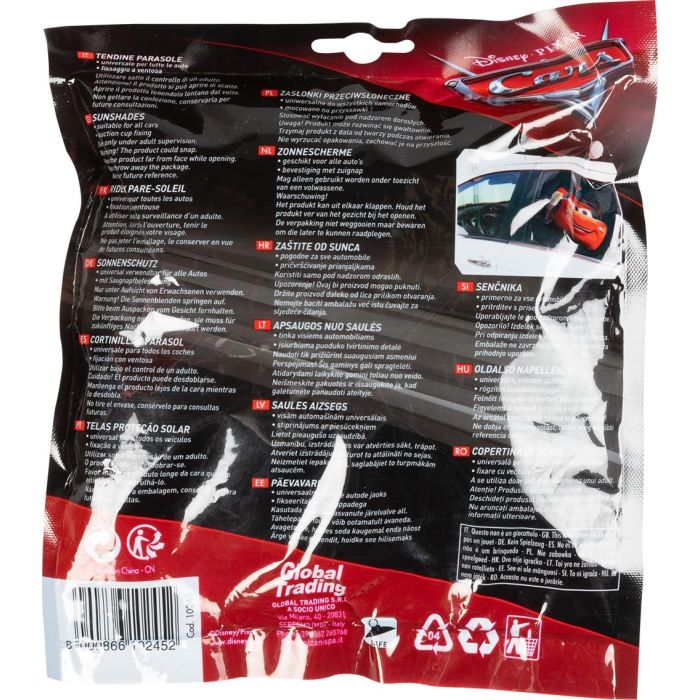 Disney Cars Cortinas Laterales Coche Parasol UV con Ventosa Gráficos Exclusivos 44x35 cm 2 Piezas CZ10245 5 Disney Cars Cortinas Laterales Coche Parasol UV con Ventosa Gráficos Exclusivos 44x35 cm 2 Piezas CZ10245 5