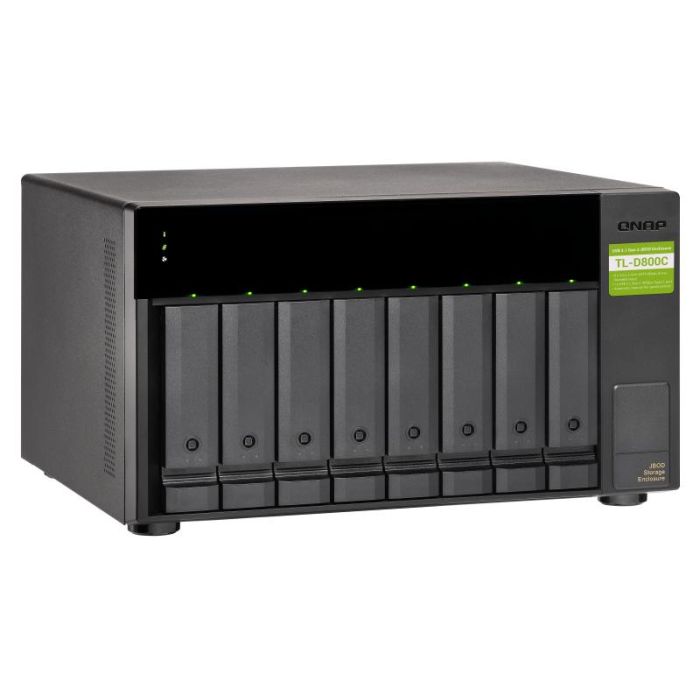 QNAP TL-D800C caja para disco duro externo Carcasa de disco duro/SSD Negro, Gris 2.5/3.5" 4 QNAP TL-D800C caja para disco duro externo Carcasa de disco duro/SSD Negro, Gris 2.5/3.5" 4