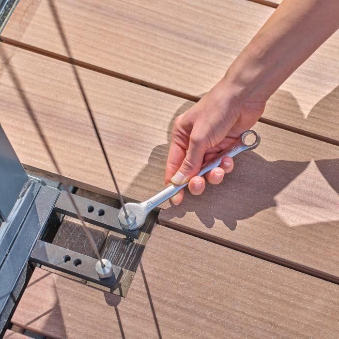 Bosch BOS4053423254136 - Juego de llaves combinadas de 15 piezas, métricas 6-21 mm, robustas, universales y ergonómicas 3