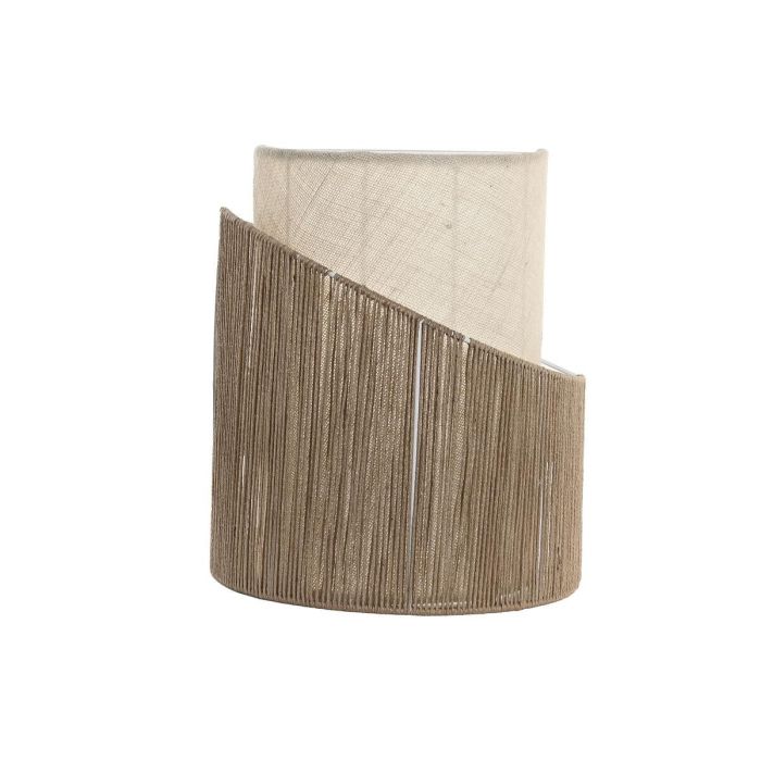 DKD Home Decor Lámpara Aplique Urban Yute y Metal Marrón Crudo de Pared 17x40x34 cm E27 1 bombilla 1 DKD Home Decor Lámpara Aplique Urban Yute y Metal Marrón Crudo de Pared 17x40x34 cm E27 1 bombilla 1