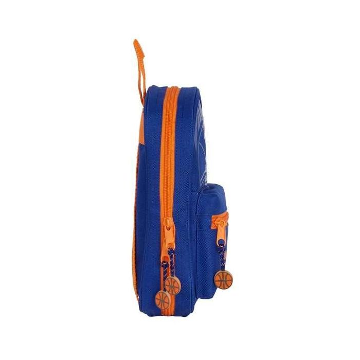 Plumier Mochila Valencia Basket M747 Azul Naranja 12 x 23 x 5 cm (33 Piezas) 1