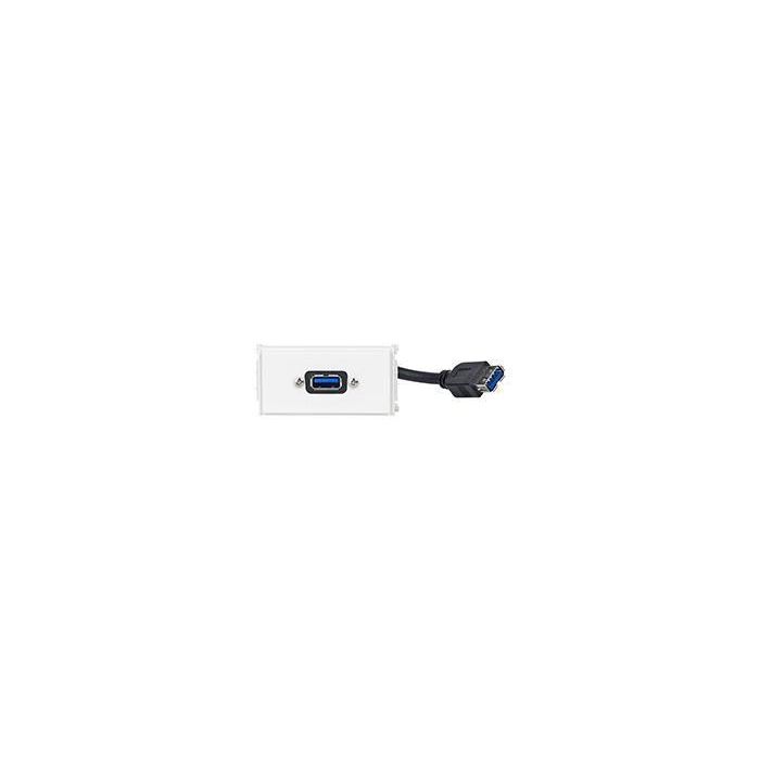 Vivolink Outlet Panel USB3.0, White Vivolink Outlet Panel USB3.0, White