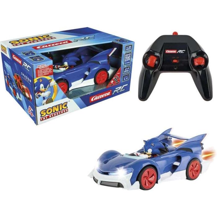 Coche radio controlteam sonic, escala 1:18, 2'4ghz, batería y cargador Coche radio controlteam sonic, escala 1:18, 2'4ghz, batería y cargador