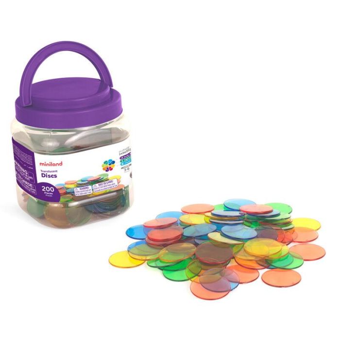Bote Discos Translucidos 200pzs 1 Bote Discos Translucidos 200pzs 1
