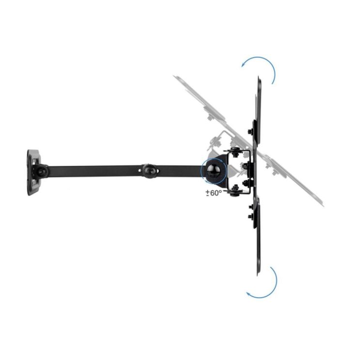 TooQ LP1345TN-B Soporte de Pared Extensible, Giratorio e Inclinable para TV/Monitor de 13-43" (VESA 75-200), hasta 20kg, Negro 2 TooQ LP1345TN-B Soporte de Pared Extensible, Giratorio e Inclinable para TV/Monitor de 13-43" (VESA 75-200), hasta 20kg, Negro 2