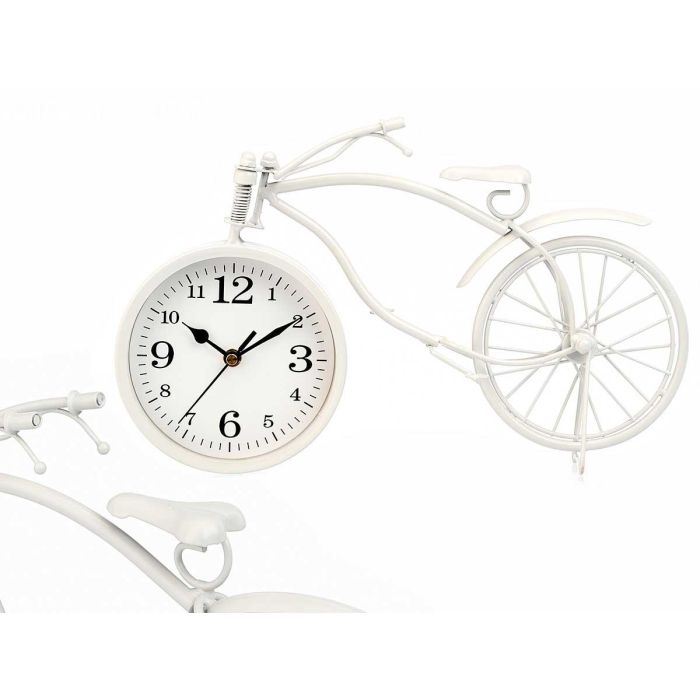 Reloj Forja Bicicleta Blanco 22Cm Giftdecor (4 Unidades) Reloj Forja Bicicleta Blanco 22Cm Giftdecor (4 Unidades)