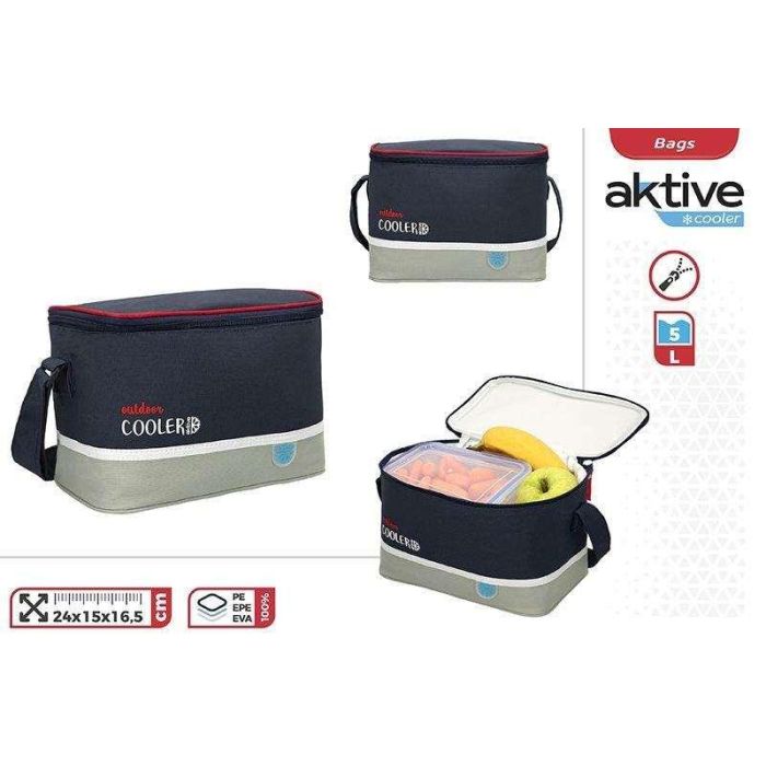Nevera termica - outdoor cooler 5 litros 24x16,5x15cm 2 Nevera termica - outdoor cooler 5 litros 24x16,5x15cm 2