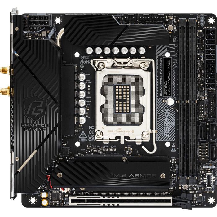 ASRock B760I Lightning WiFi Placa Base ITX para Intel LGA 1700 con HDMI, DisplayPort y DDR5