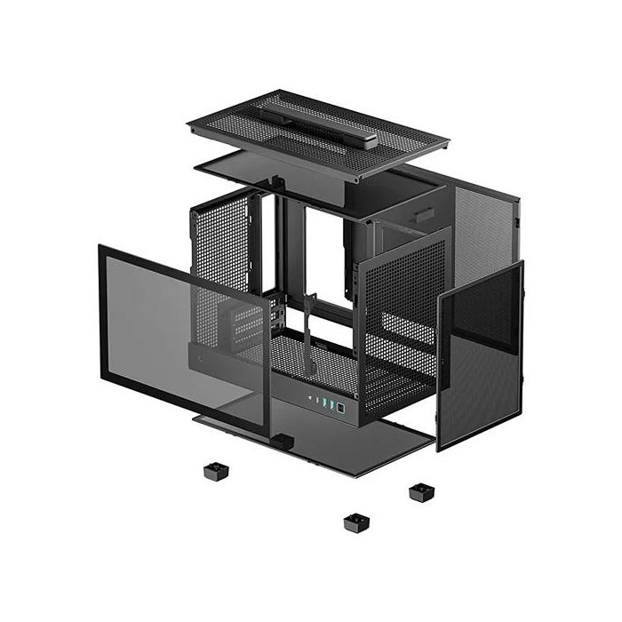 Deepcool DEE6933412774457 Caja PC Minitorre CH160 Formato M-ITX Sin Fuente de Alimentación Negra 3