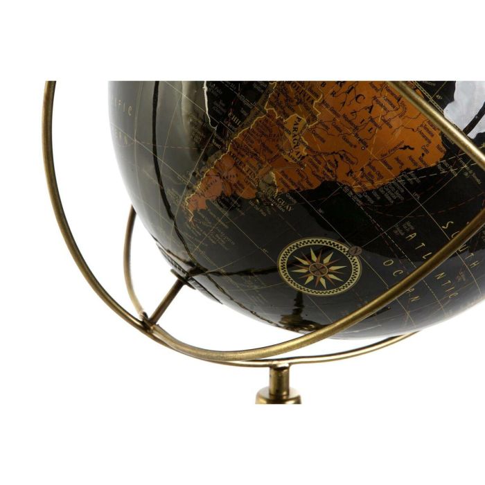 DKD Home Decor Globo Terraqueo Vintage de Escritorio, Decoración Hogar, Negro Amarillo Marrón, 25x42x25 cm, Fabricado en Aluminio y PVC 3 DKD Home Decor Globo Terraqueo Vintage de Escritorio, Decoración Hogar, Negro Amarillo Marrón, 25x42x25 cm, Fabricado en Aluminio y PVC 3