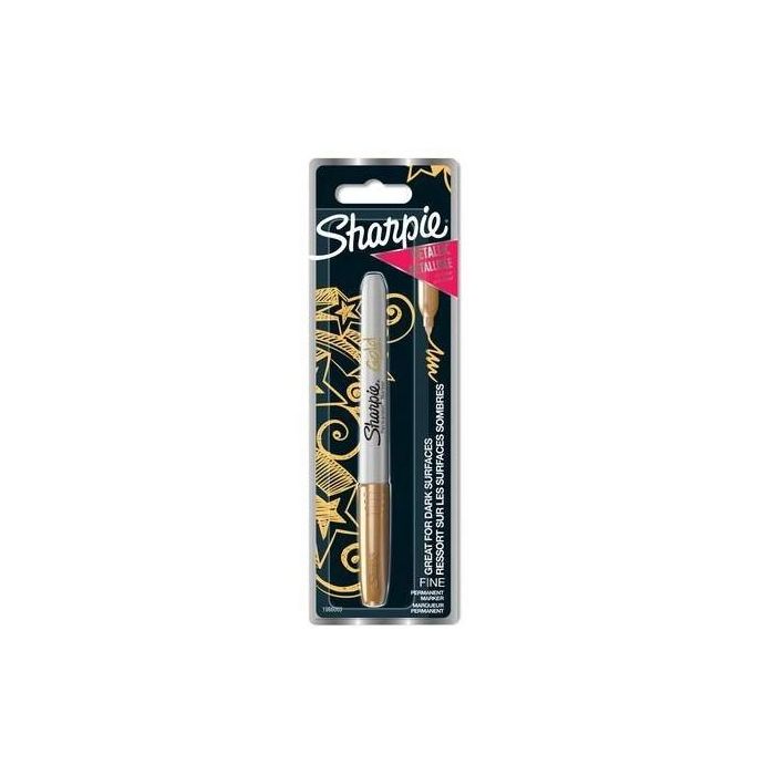Sharpie Metallic Marker Permanent F 1.4mm Gold 1er Blister