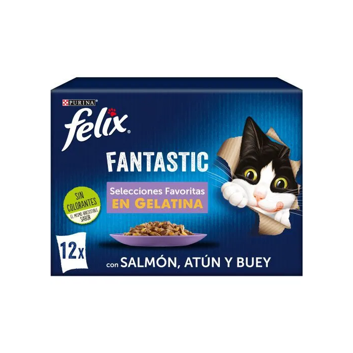 Purina Felix Comida Húmeda para Gato Selecciones Favoritas 12 Sobres x 85 gr