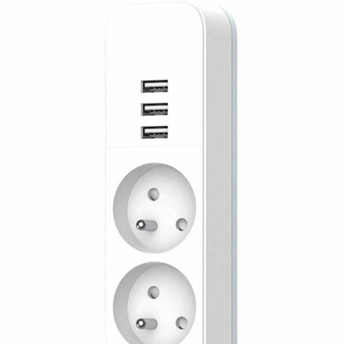Quarx QUA4004282463061 Regleta de 4 Tomas de Corriente con 3 Puertos USB y Cable de 1,5m 1 Quarx QUA4004282463061 Regleta de 4 Tomas de Corriente con 3 Puertos USB y Cable de 1,5m 1
