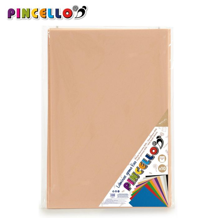Juego 10 Laminas Goma Eva Carne 45X65Cm Pincello (12 Unidades) 1 Juego 10 Laminas Goma Eva Carne 45X65Cm Pincello (12 Unidades) 1