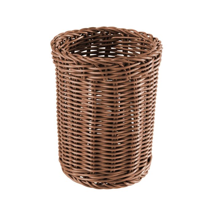 Inde Organizador Cubiertos PP Rattan Redondo 11.8 x 15.7 x 12.1 cm 1