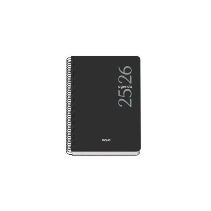 Agenda Escolar 2025-2026 Tamaño A5 Tapa Polipropileno Día Página Modelo Esencial Basic Negro Dohe 52075 Agenda Escolar 2025-2026 Tamaño A5 Tapa Polipropileno Día Página Modelo Esencial Basic Negro Dohe 52075
