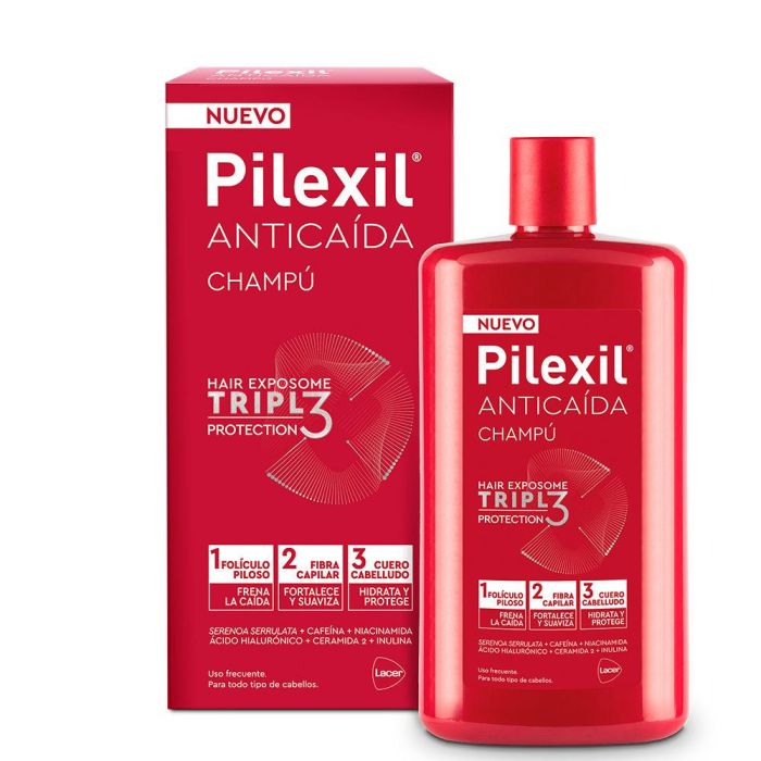 PILEXIL ANTICAÍDA Champú Triple Protección 450 ml - Refuerza y Protege el Cabello - Sin Colorantes PILEXIL ANTICAÍDA Champú Triple Protección 450 ml - Refuerza y Protege el Cabello - Sin Colorantes