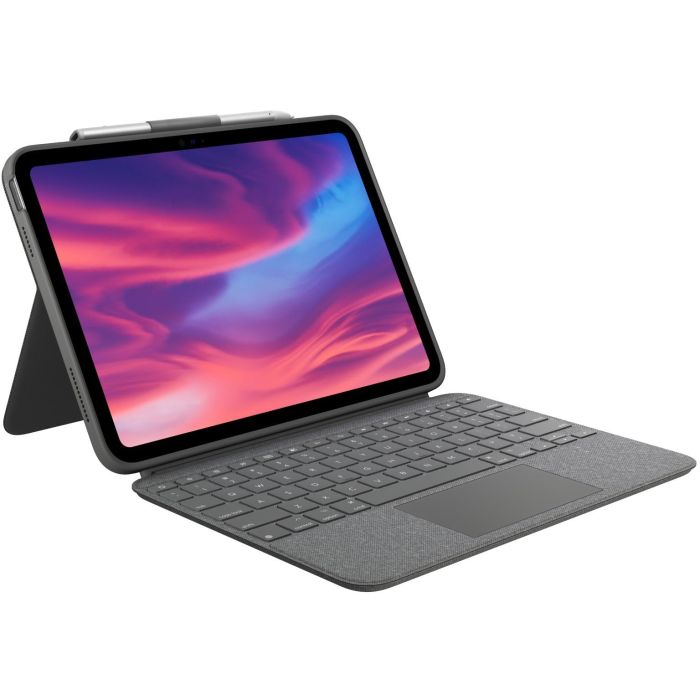 Logitech Combo Touch Teclado con Trackpad para iPad (2022) Gris US Layout