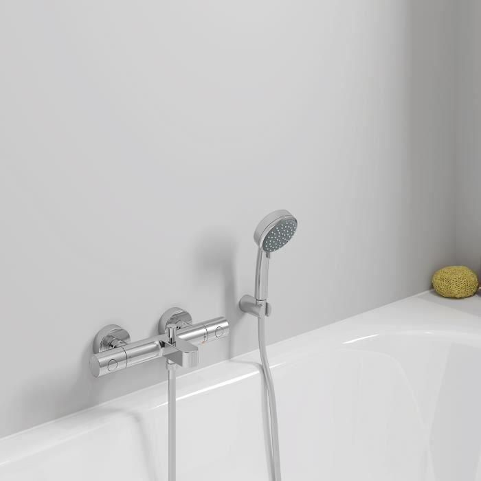 GROHE - Mezclador termostático de baño / ducha 1/2 3