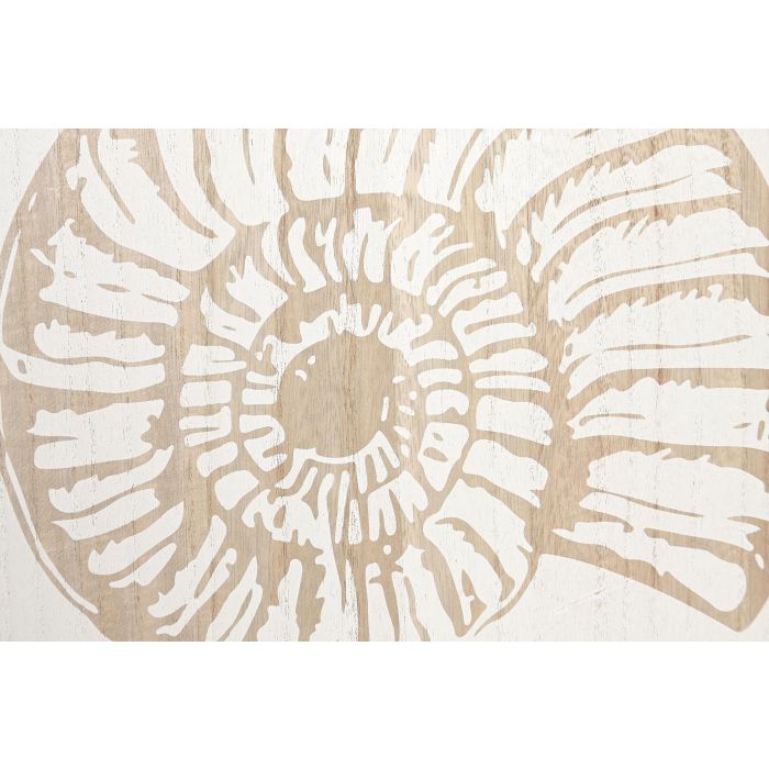 DKD Home Decor Hangzhou design 26b Cuadro Mediterraneo Blanco Natural MDF 2 x 40 x 40 cm (3 Unidades)
